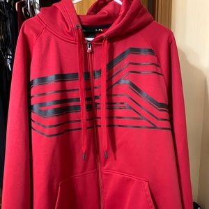 Red zip up Under Armour